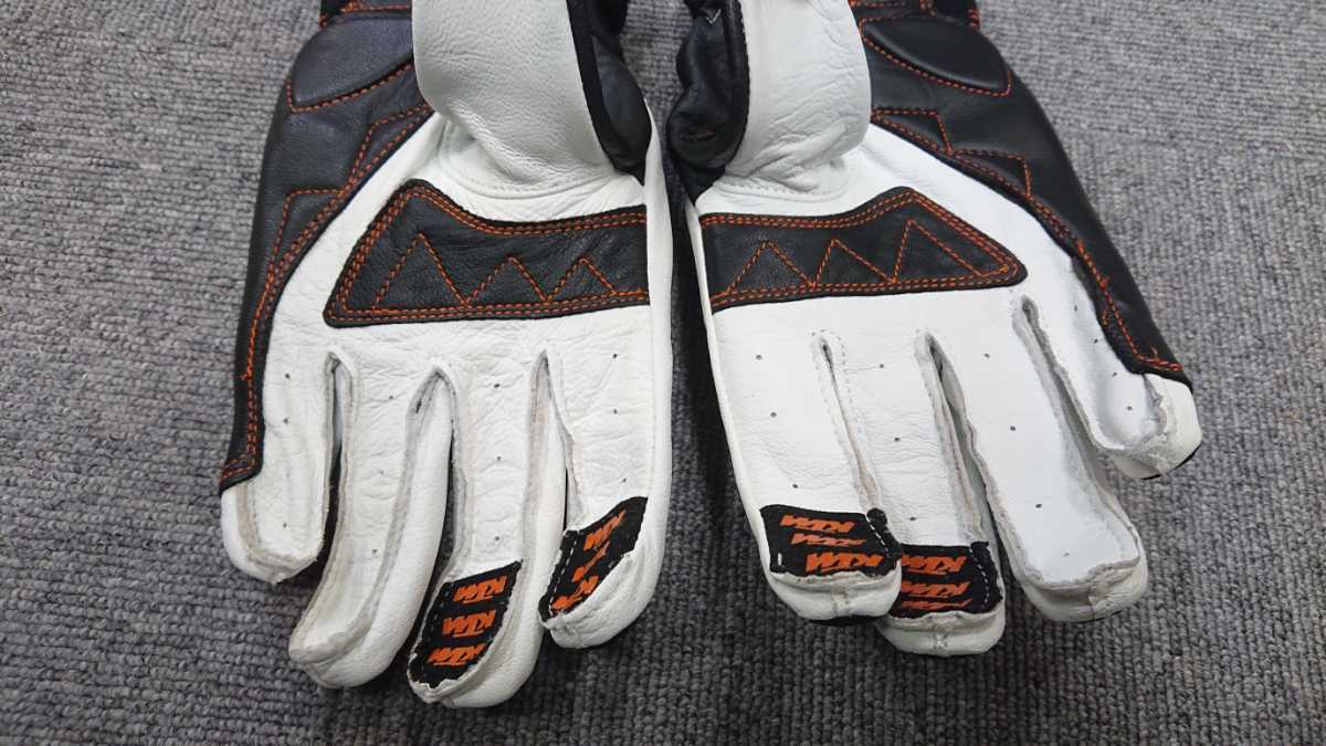 グローブ Lサイズ レザー KTM ブラック⁄オレンジ ブラック バイク