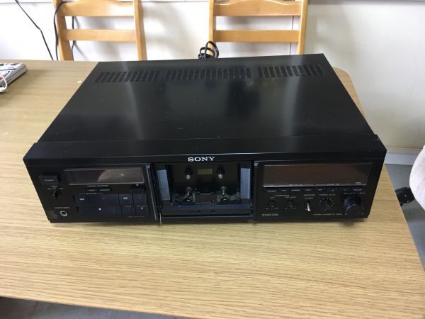 SONY TC-K555ESII 3ヘッド カセットデッキ ジャンク SONY ソニー TC-K555ESX 3ヘッドステレオカセットデッキ 通電確認済み