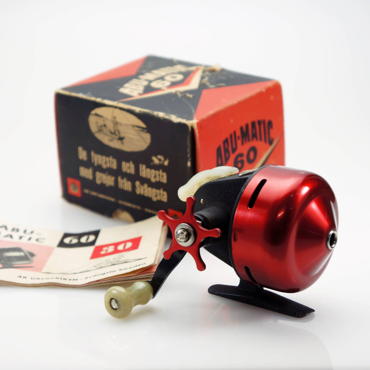 赤字超特価，豊富な ABU-MATIC 60 アブマチック60 解説書 箱付き old abu ambassadeur アンバサダー(アブガルシア)｜売買されたオークション情報、yahooの商品情報をアーカイブ公開 - オークファン アブガルシア