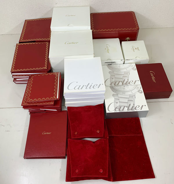まとめて処分！ Cartier/カルティエ 純正ボックス/箱・取扱説明書