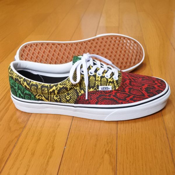 正規品，本物保証 27.0 ラスタ なマルチパイソンの衝撃のかっこよさを楽しん VANS バンズ ERA MULTI PYTHON エラ スニーカー パイソン 柄(27.0cm)｜売買されたオークション情報、yahooの商品情報をアーカイブ公開 - オー 27.0cm