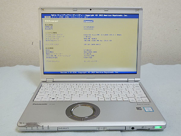 Panasonic Let's note SZ5 CF-SZ5ADCKS Core i5 6300U 2.40GHz 4GB