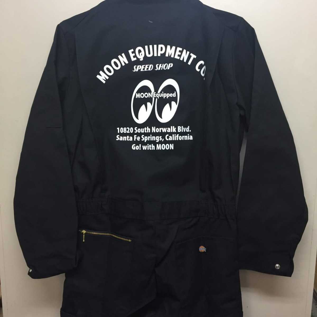 Dickies ディッキーズ ツナギ つなぎ MOONEYES ムーンアイズ ロゴ ブラック