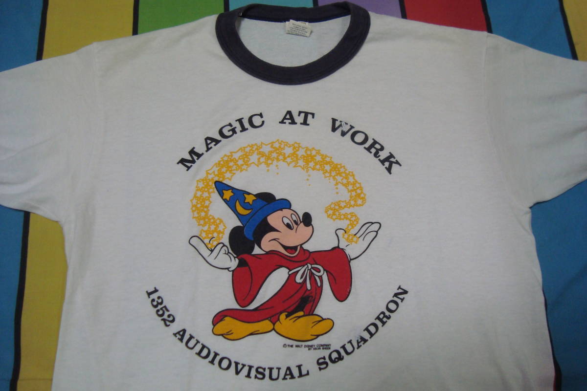 【2025，定番人気】 80's ミッキーマウス ファンタジア プリント オールド リンガーTシャツ MーL ディズニー ビンテージ カウボーイ(イラスト、キャラクター)｜売買されたオークション情報、yahooの商品情報を Mサイズ