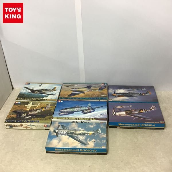 1円～ 欠品 タミヤ 等 1/48 メッサーシュミット Me262 A-1a メッサーシュミット Bf109G-10 他
