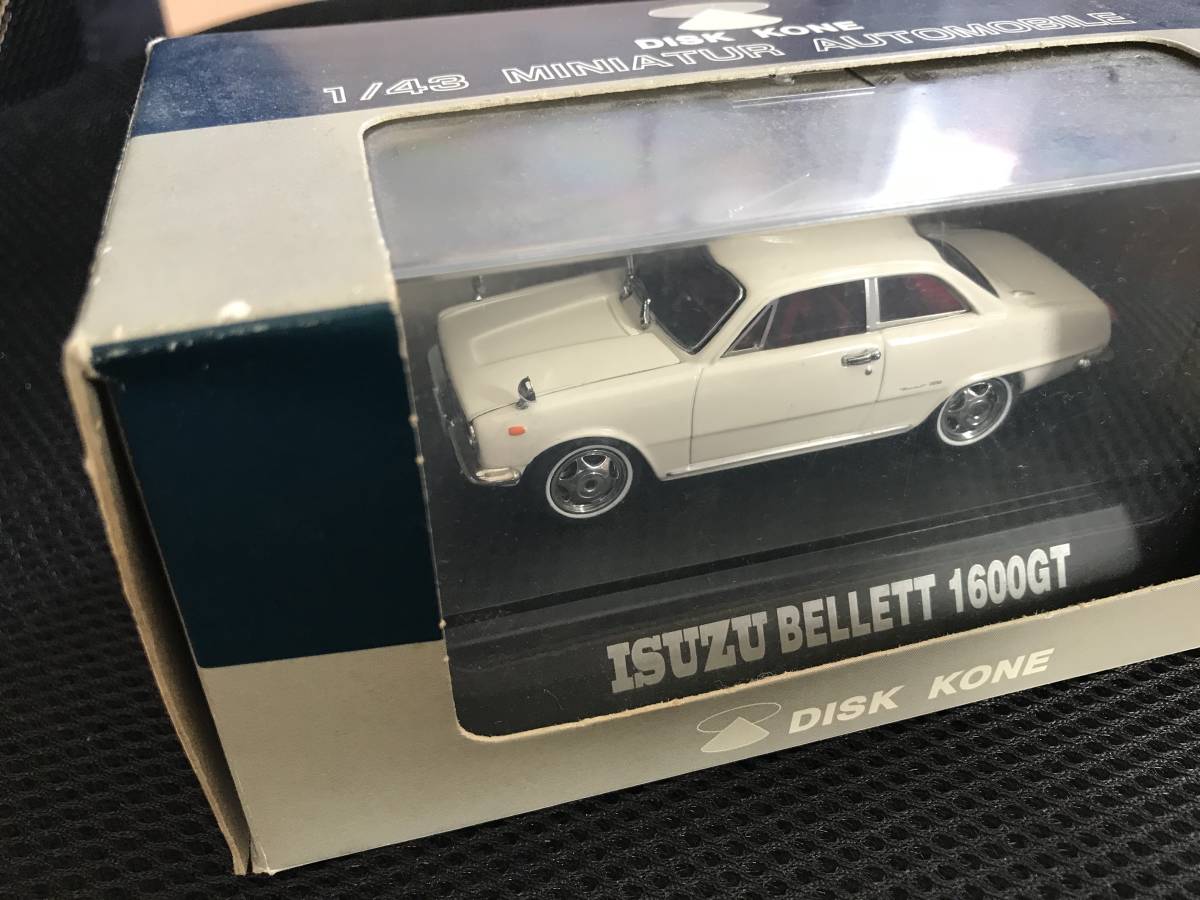 1円〜 DISK KONE 1/43 いすゞベレット 1600GT クーペ ホワイト エブロ トヨタ セリカ 1600GT 他 いすゞ KONE ベレット 2台 ミニカー Boost