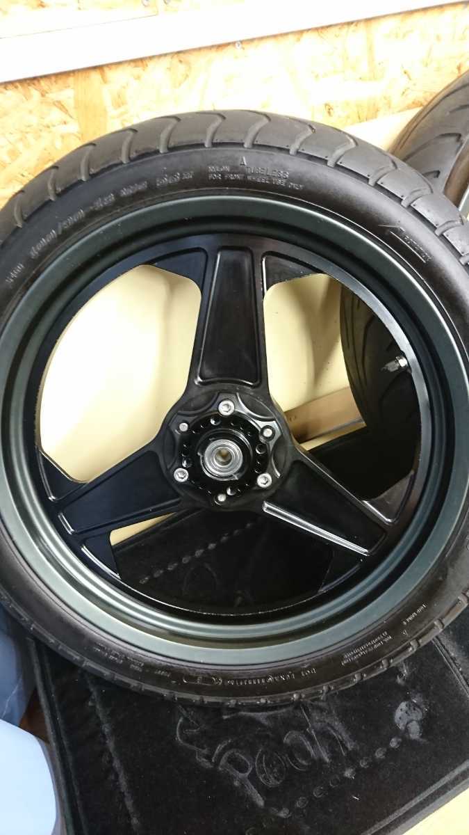 美品 PMC SWORD ツーピース アルミホイール 前後 KZ750 FX750 Z1R