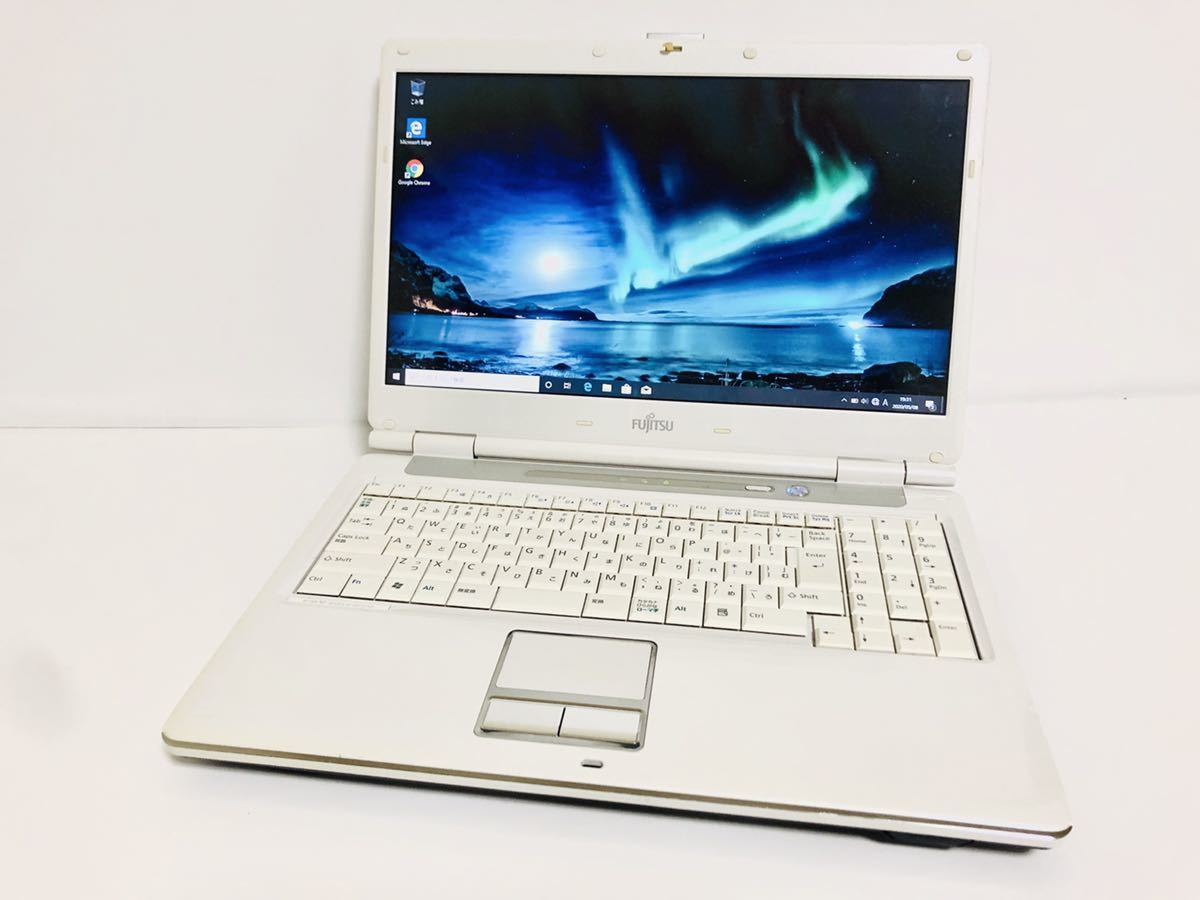 ノートパソコン 高速SSD120GB搭載 Fujitsu FMV-BIBLO NF/C50 ノート 