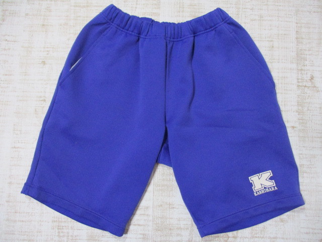 1円 体操服 奈良県立橿原高校 ユニチカ ゼッケン付き Sサイズ ブルー