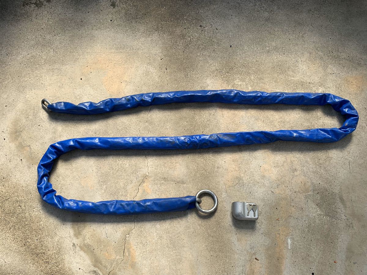 バイク盗難防止用チェーン 中野製鎖 超硬張鋼チェーン 2m 摩訶 