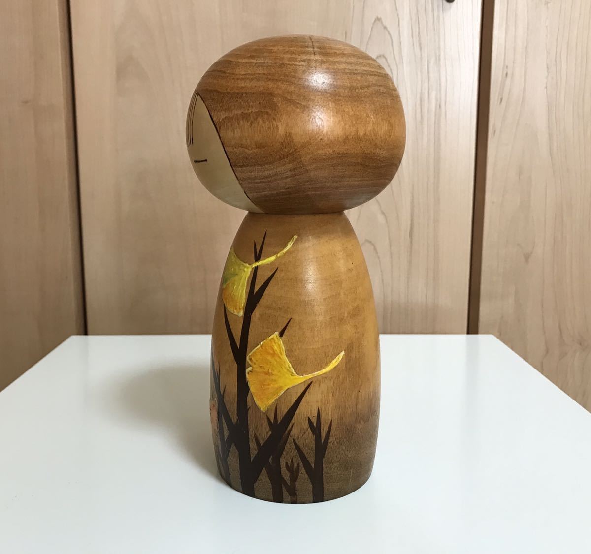 渡辺 雄二 作【秋色】創作こけし 伝統工芸 創作こけし 木彫 渡辺雄二