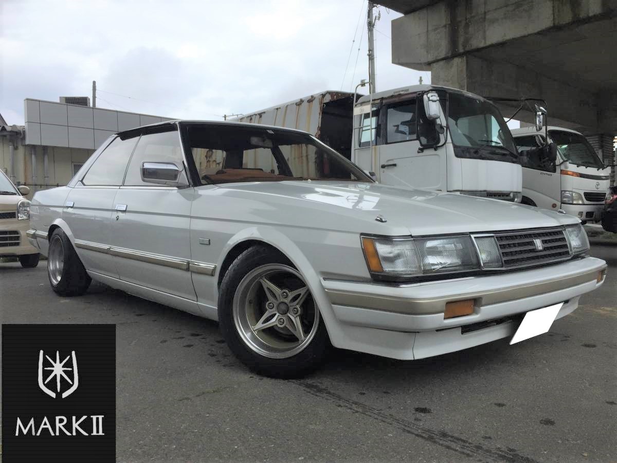 GX71 旧車 当時物 ダウンサス リップ、サイドステップ付き 当時物 旧車 GX71 マーク2 純正スペアタイヤ 1本 6.45-14