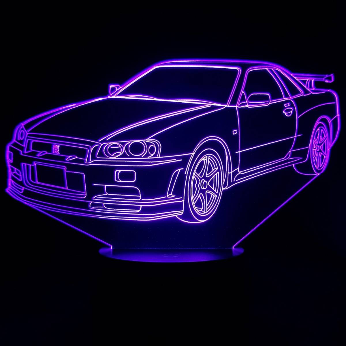 R34 - GTR Nissan Neon 3D LED Skyline Sign Etsy NISSAN SKYLINE for 