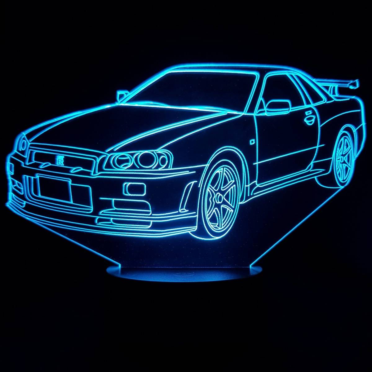 R34 - GTR Nissan Neon 3D LED Skyline Sign Etsy NISSAN SKYLINE for 