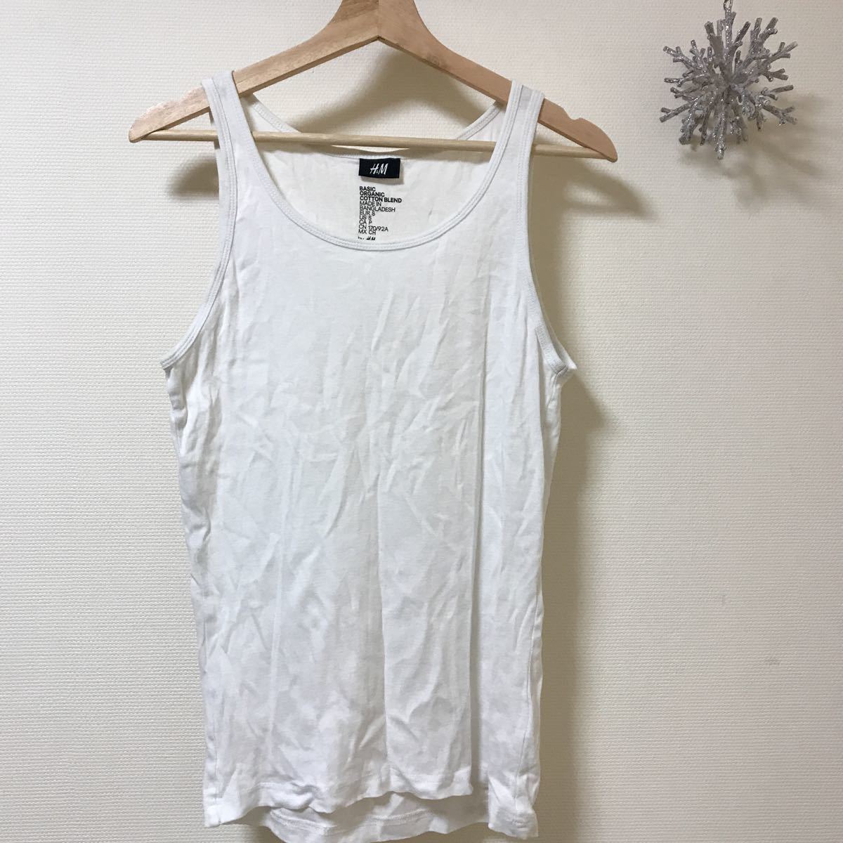 メンズ タンクトップ S H M シンプル ホワイト 白 エイチアンドエム トップス 売買されたオークション情報 Yahooの商品情報をアーカイブ公開 オークファン Aucfan Com