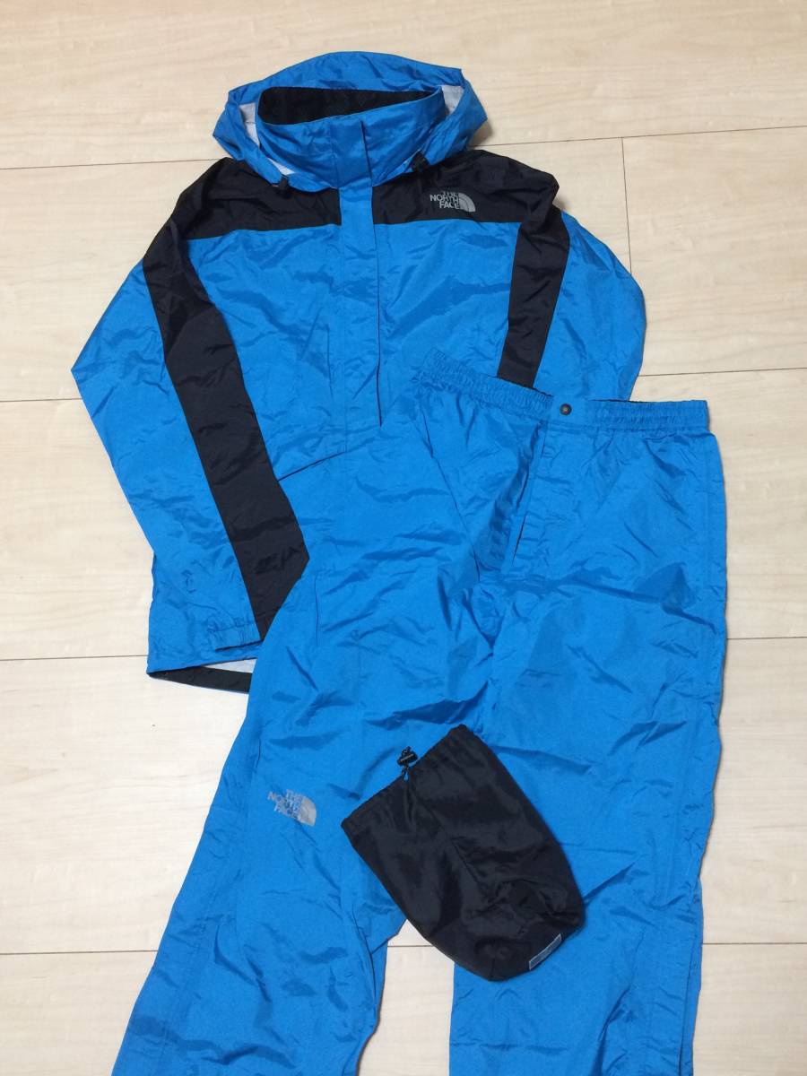  ノースフェイス THE NORTH FACE ハイベントレインテックス レディース M 上下セット セットアップ レインウェア 雨具 カッパ 青 ブルー(ザ・ノース・フェイス)｜売買されたオークション情報、yah ザ・ノース・フェイス