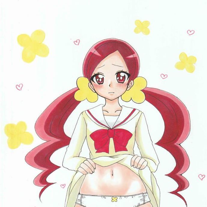 同人手描きイラスト ハートキャッチプリキュア キュアブロッサム サイズ ケント紙 手描きイラスト 売買されたオークション情報 Yahooの商品情報をアーカイブ公開 オークファン Aucfan Com