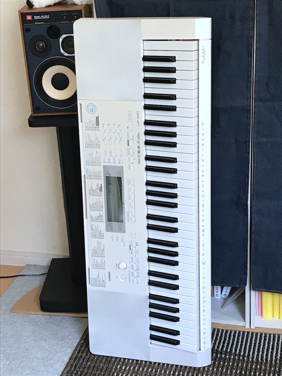 CASIO LK-221カシオ キーボード 電子ピアノ 光ナビゲーション 多機能 