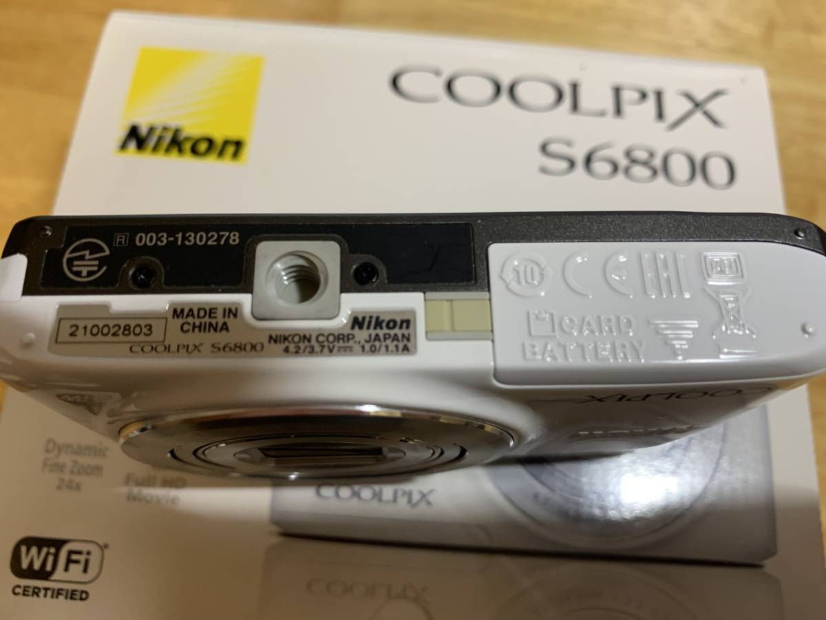 Nikon COOLPIX S6800 ナチュラルホワイト NikonCOOLPIXS6800ナチュラル
