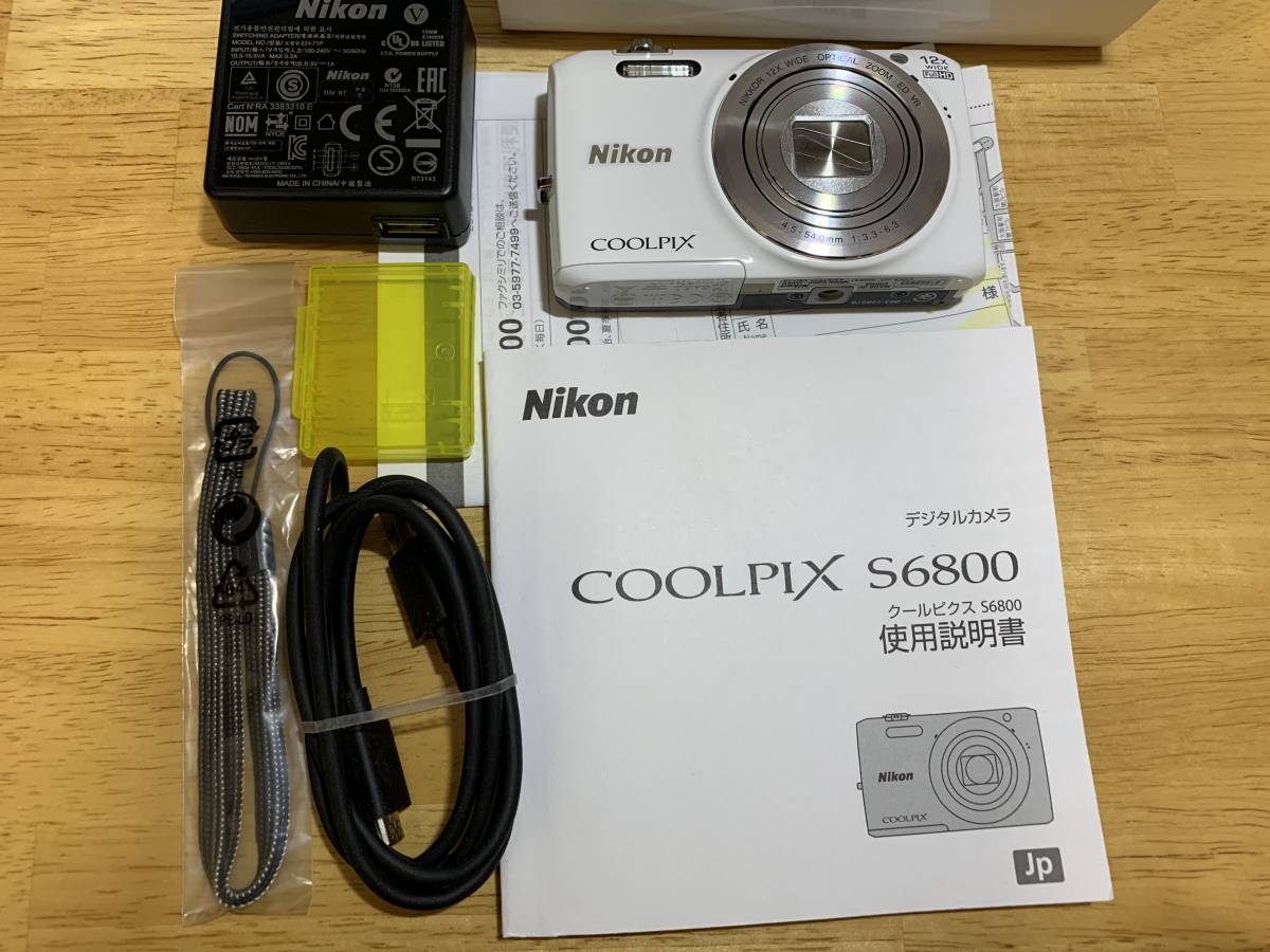 Nikon COOLPIX S6800 ナチュラルホワイト NikonCOOLPIXS6800ナチュラル