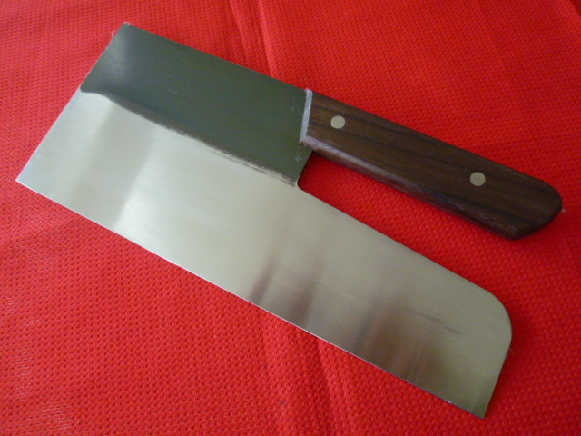 ☆未使用新品□てんぐ印麺切・そば切包丁300mm□全鋼製品☆
