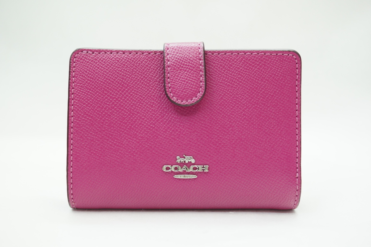 COACH コーチ 長財布 ピンク マゼンタ スリムウォレット 新品！coach