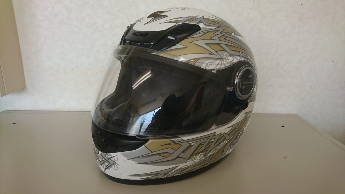 人気定番，最新作 品 フルフェイスヘルメット CORPION EXO スコーピオン DNA-400 サイズL 他商品と同梱歓迎(Lサイズ)｜売買されたオークション情報、yahooの商品情報をアーカイブ公開 - オークファン フルフェイス（オンロード用）