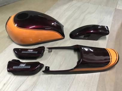 ゼファー750 ファイナルではなく限定車? 火の玉カラー外装へ ドレミ