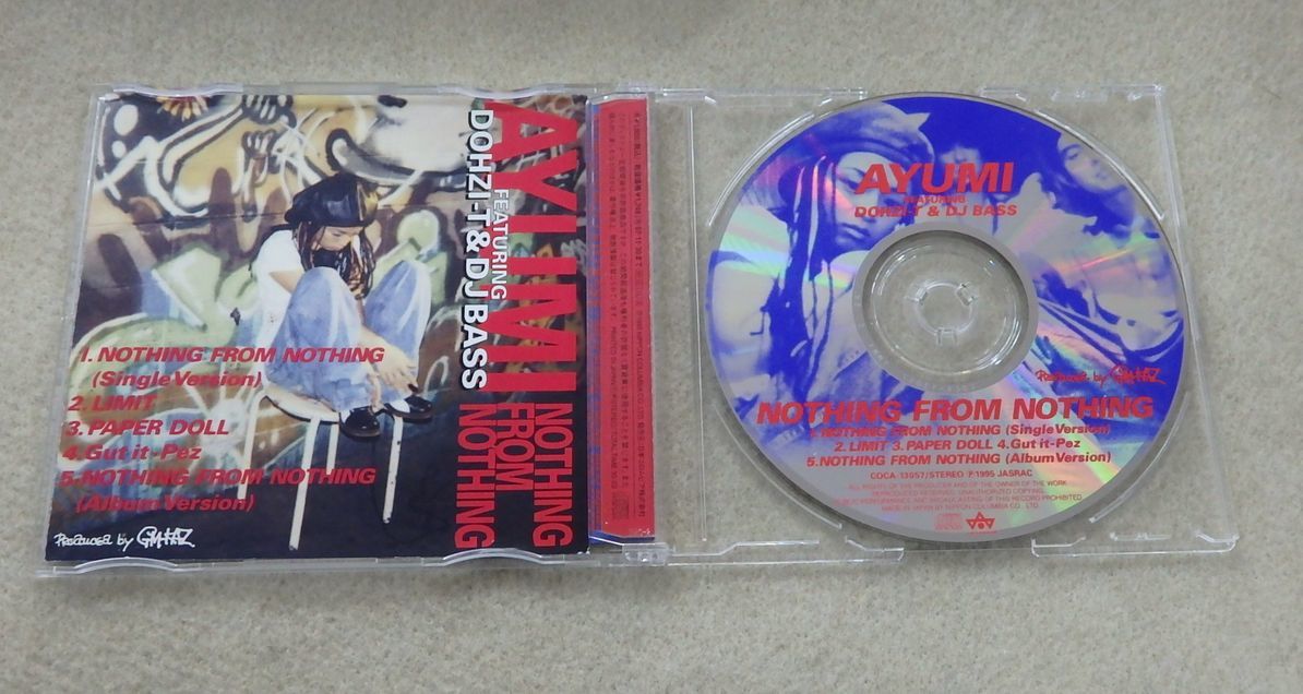 CD 浜崎あゆみ AYUMI FEATURING DOHZI-T&DJBASS NOTHING FROM NOTHING
