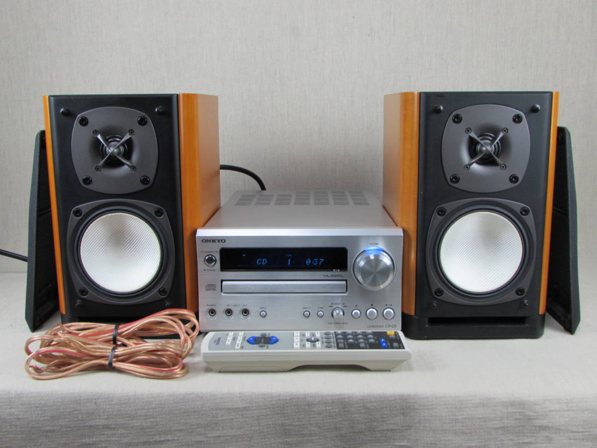 ONKYO CR-D1 スピーカーセット ジャンク 音響機材 ミニコンポ - CD