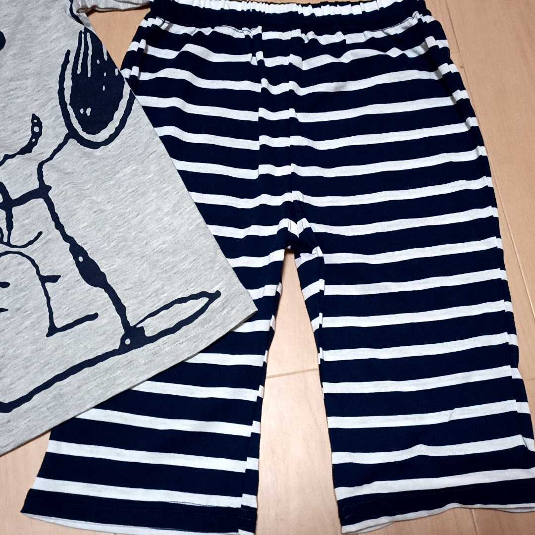 スヌーピーsnoopy パジャマ 半袖パジャマ 140 5分丈パンツ 夏パジャマ さわやか素材 タグ付き あり 140 135 144cm 売買されたオークション情報 Yahooの商品情報をアーカイブ公開 オークファン Aucfan Com