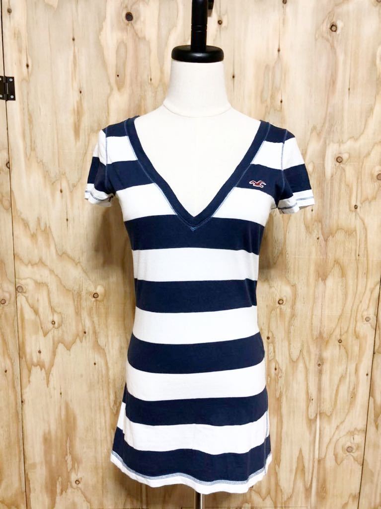 365 Hollister ホリスター オーバーｖネックワンピース ボーダー白 紺 S Ralphlaren Barneysnewyork Lardini Margarethowellronherman その他 売買されたオークション情報 Yahooの商品情報をアーカイブ公開 オークファン Aucfan Com