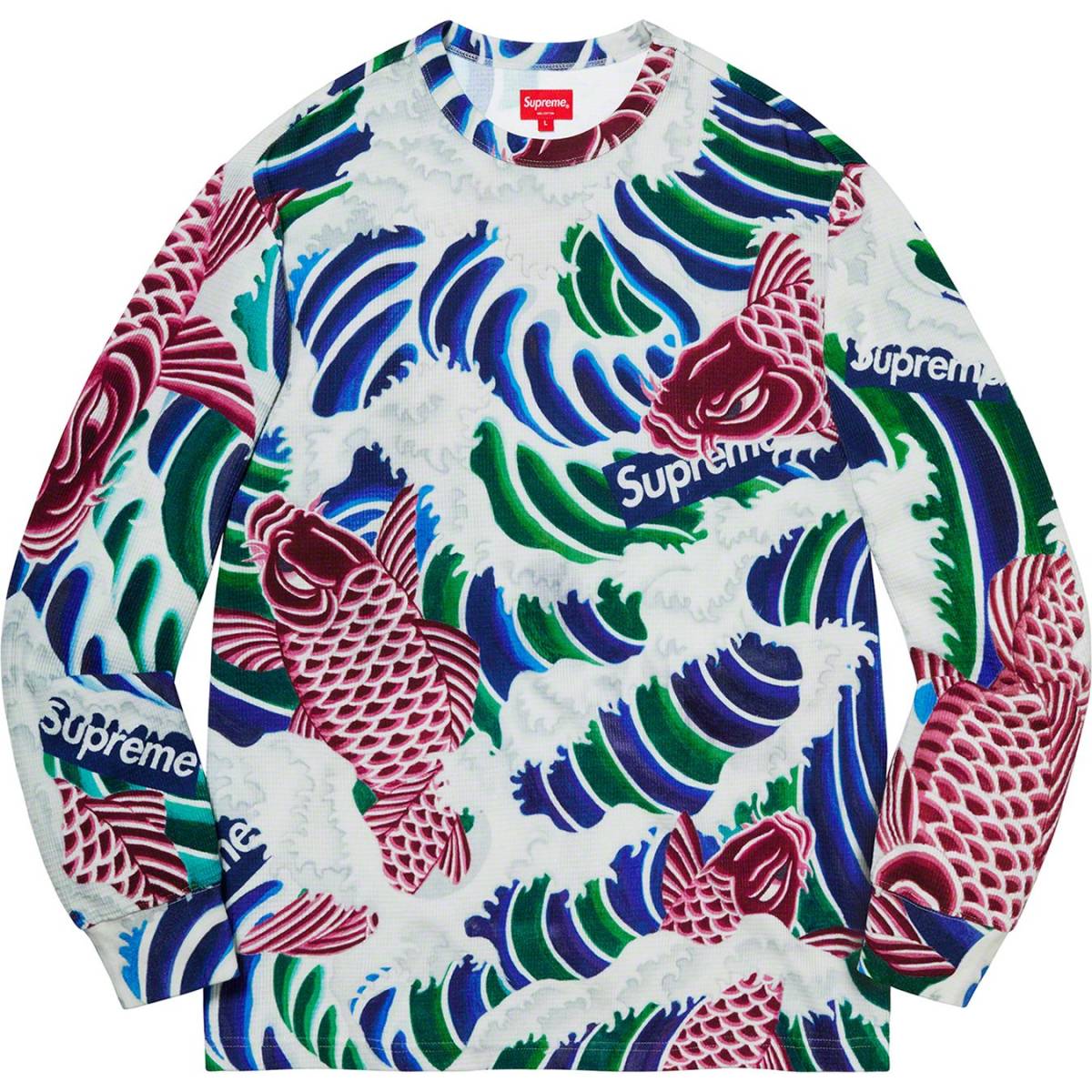 新品未開封】Supreme Waves L/S Top Multicolor サイズ：Medium 国内 