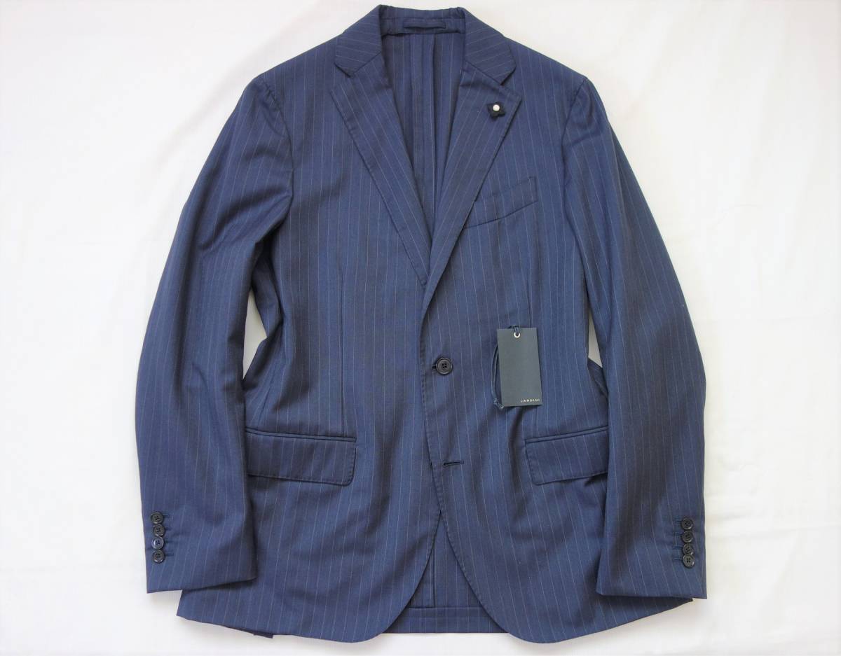 ◇LARDINI/ラルディーニ 春夏 高級 ビジネス スーツ ネイビー 