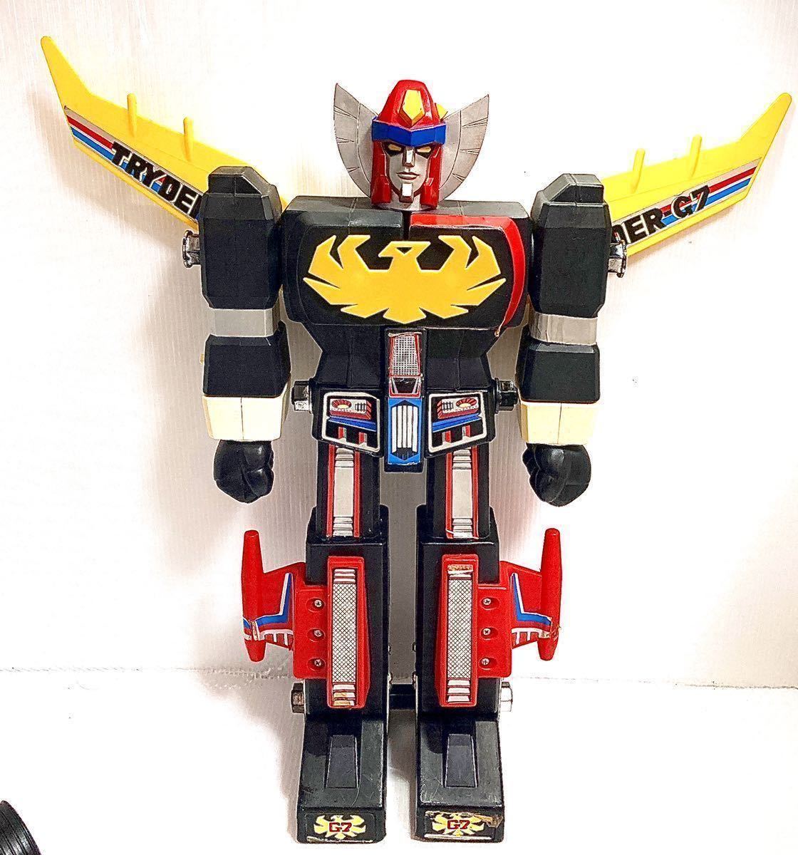 乗用合体セット 無敵ロボ トライダーG7 ジャンボマシンダー クローバー