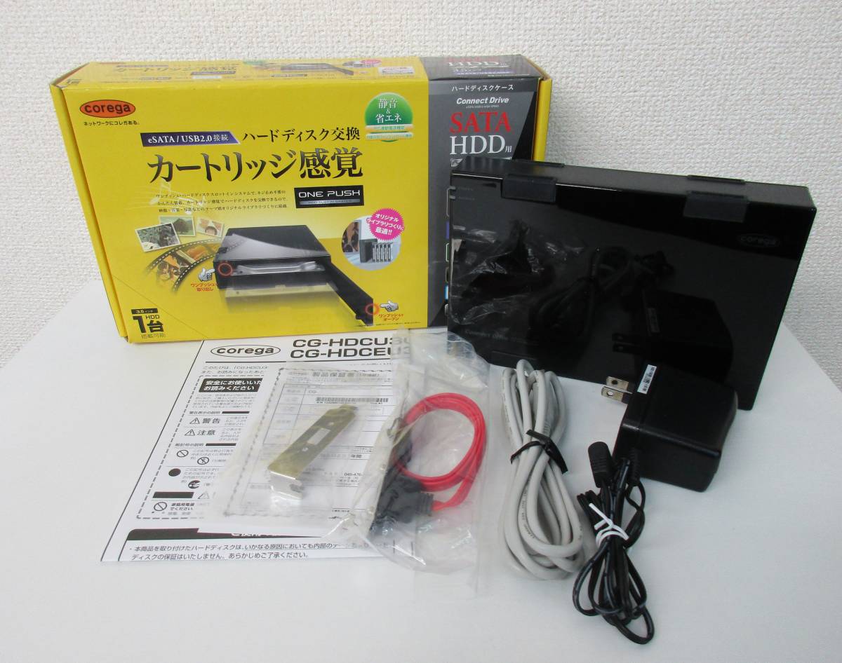 4R110 corega コレガ SATA HDD用 CG-HDCEU3000F 3.5インチ ハードディスクケース(周辺機器)|売買された ...