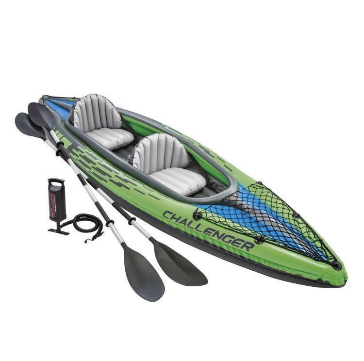 【数量限定，お買い得】 特価 インテックス チャレンジャー K2 カヤック 2人乗り INTEX Challenger Inflatable Kayak ゴムボート レジャー 海 川(カヤック)｜売買されたオークション情報、yahooの商品情報をアーカイブ公開 - オ カヤック