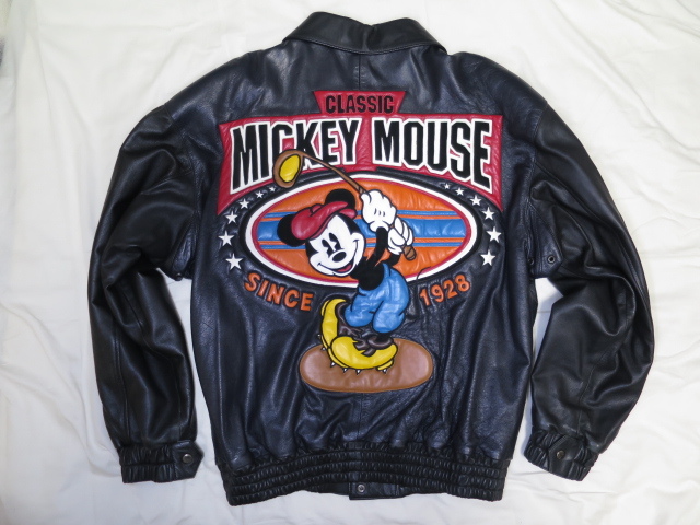 MICKEY&CO. ミッキーマウス 本革 レザー スタジャン L ゴルフ DISNEY
