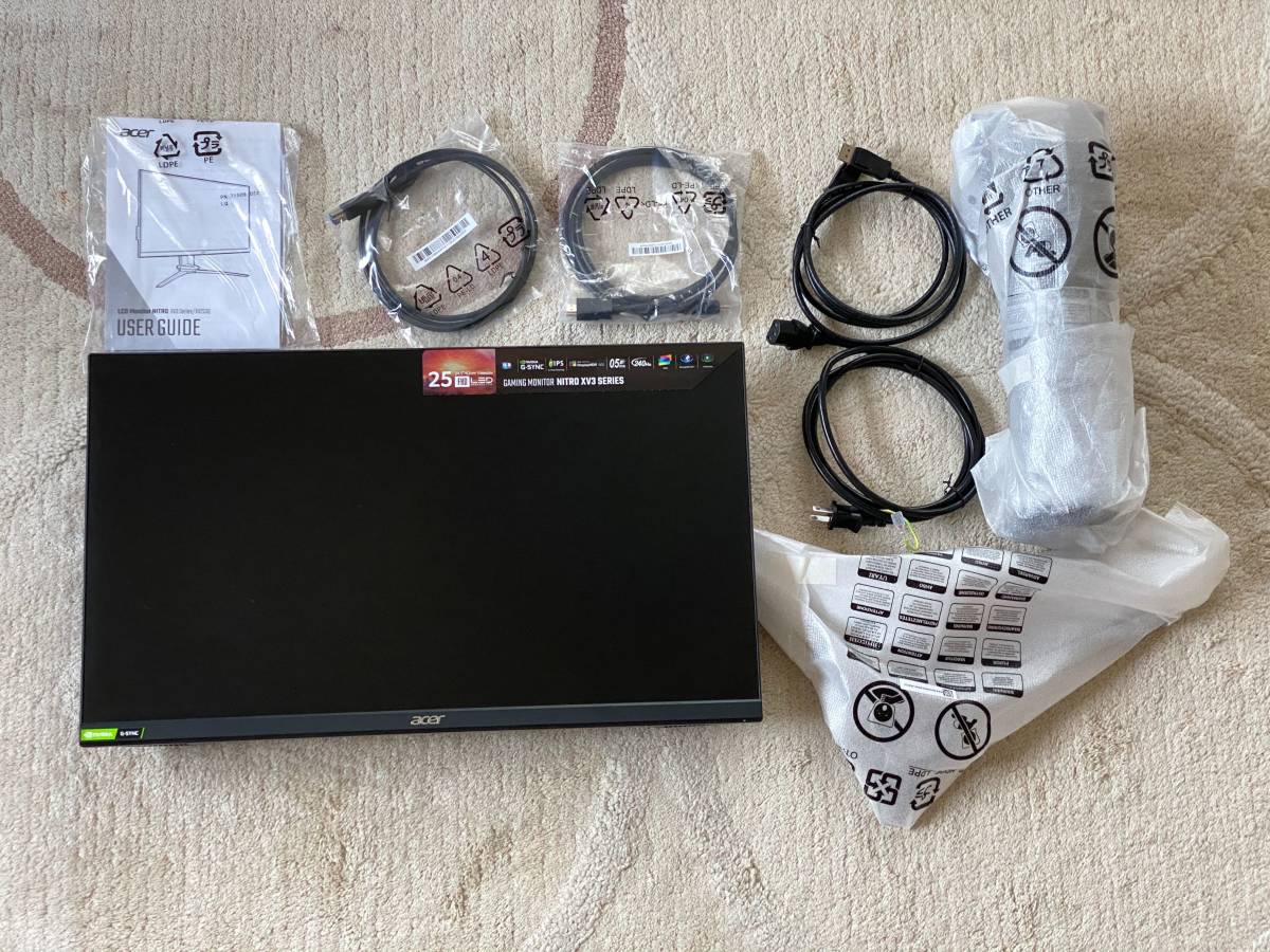 中古】Acer Nitro XV3 XV253QXbmiiprzx ゲーミングモニター 24.5インチ