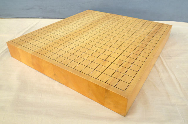 前川榧碁盤店 | 本榧卓上碁盤 本榧卓上将棋盤 2寸8分（一枚板・天柾