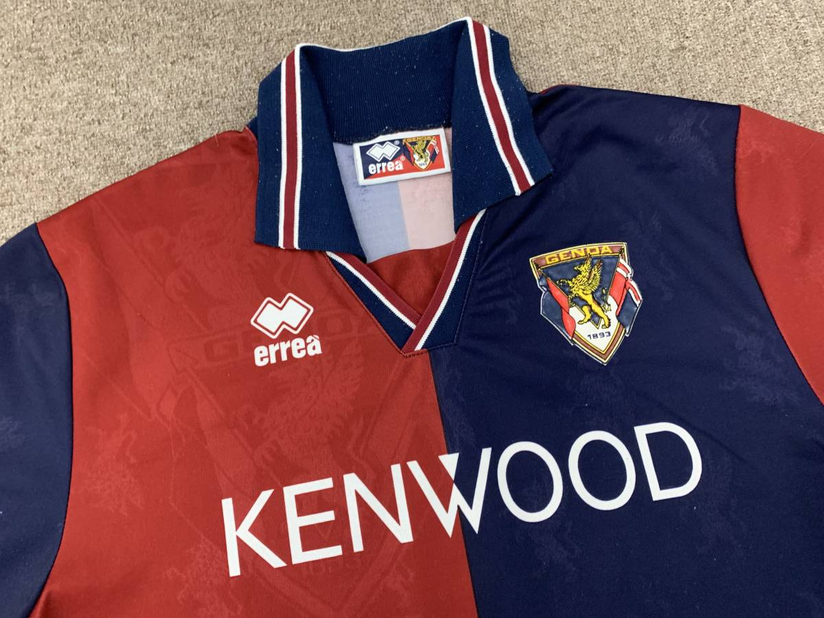ジェノアCFC セリエA 1994-95 - カズ KING KAZU／キング 三浦 イタリア 1994-1995シーズン ホーム用ユニフォーム 長袖 Wikipedia Kit Genoa ハビエル・サネッティ