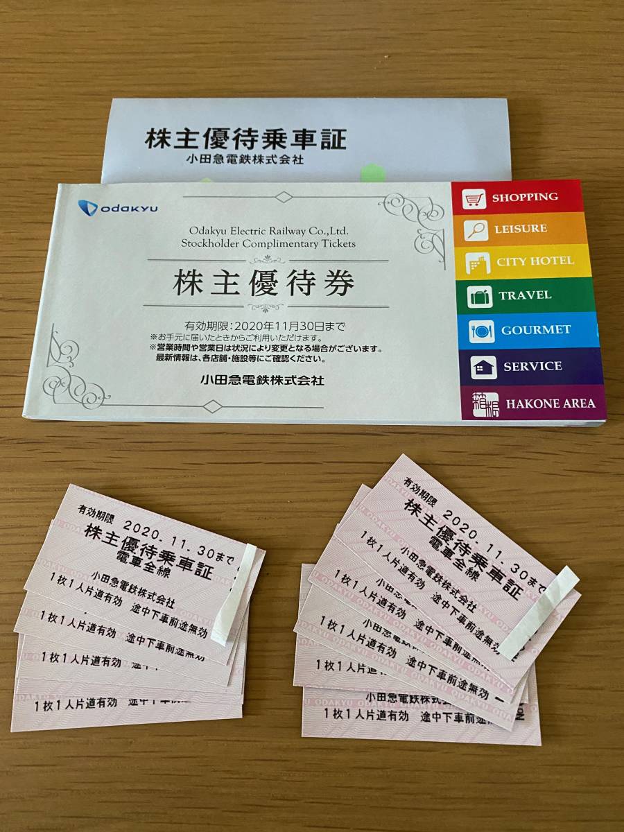 送料無料，定番人気 小田急 株主優待乗車証 乗車券 10枚セット 2020.11.30ま 有効 株主優待券付き(乗車券)｜売買されたオークション情報、yahooの商品情報をアーカイブ公開 - オークファン 乗車券