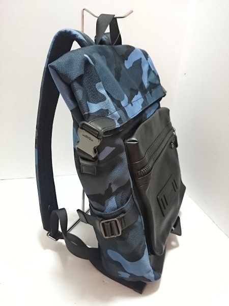 コーチ COACH リュックサック F28318 - ナイロン×レザー ブルー×グレー
