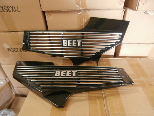 アルフィン 黒 CBR400F/③ NC17中古 アルミ/ サイドカバーBEET ビート