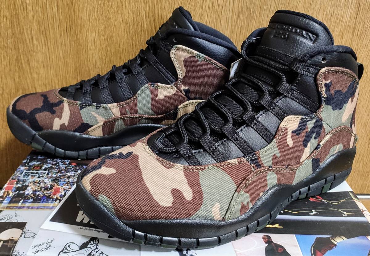 新品未使用】NIKE AIR JORDAN 10 RETRO CAMO 310805-201 ナイキ エア 