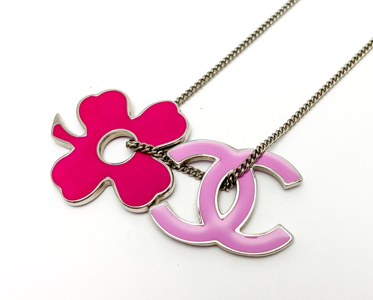 超激得，人気 CHANEL シャネル ココマーク＆クローバーモチーフ ネックレス(ネックレス、ペンダント、チョーカー)｜売買されたオークション情報、yahooの商品情報をアーカイブ公開 - オークファン ネックレス、ペンダント、チョーカー
