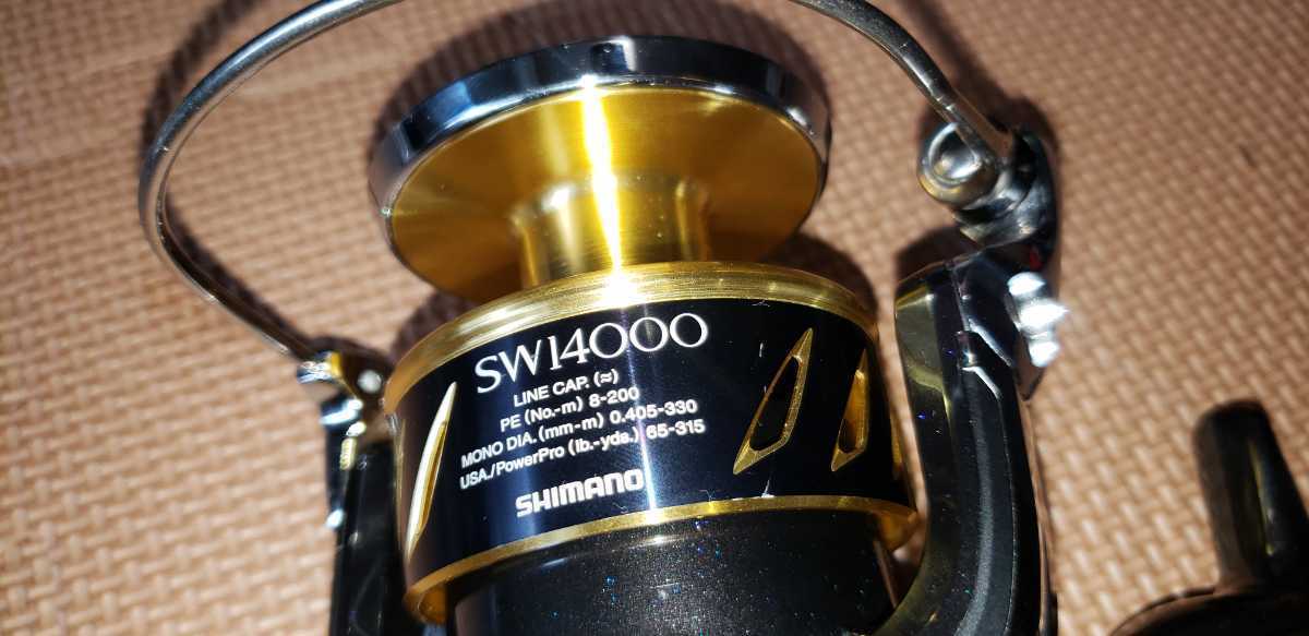☆美品中古☆ シマノ 13ステラSW 14000XG ネイチャーボーイズ　替スプール&替ボビン セット(PE6号300m ２個付属)