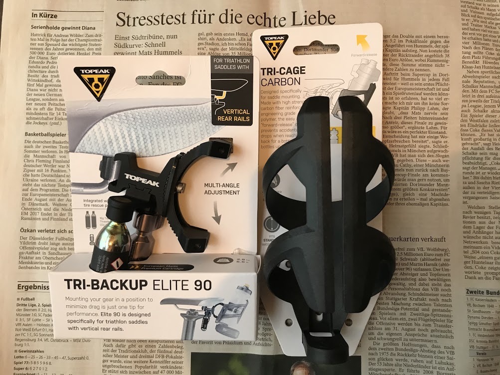 激安大特価，格安 ボトルケージ 増設 TOPEAK Tri-BackUp Elite ＋ Tri Cage Carbonセット(ボトル、ボトルケージ)｜売買されたオークション情報、yahooの商品情報をアーカイブ公開 - オークファン ボトル、ボトルケージ