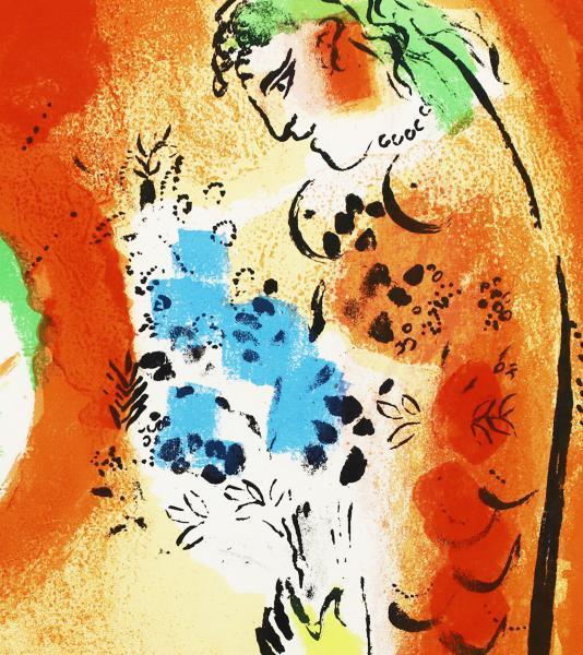 真作】【WISH】マルク・シャガール Marc Chagall「サラと天使たち
