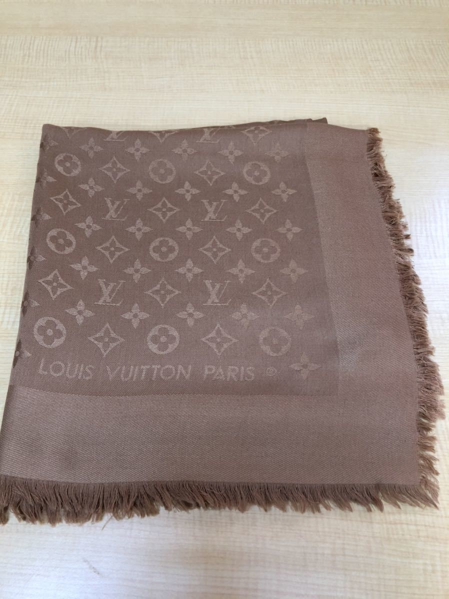 S LV lv ルイヴィトン LOUIS VUITTON ショール モノグラム 大判 